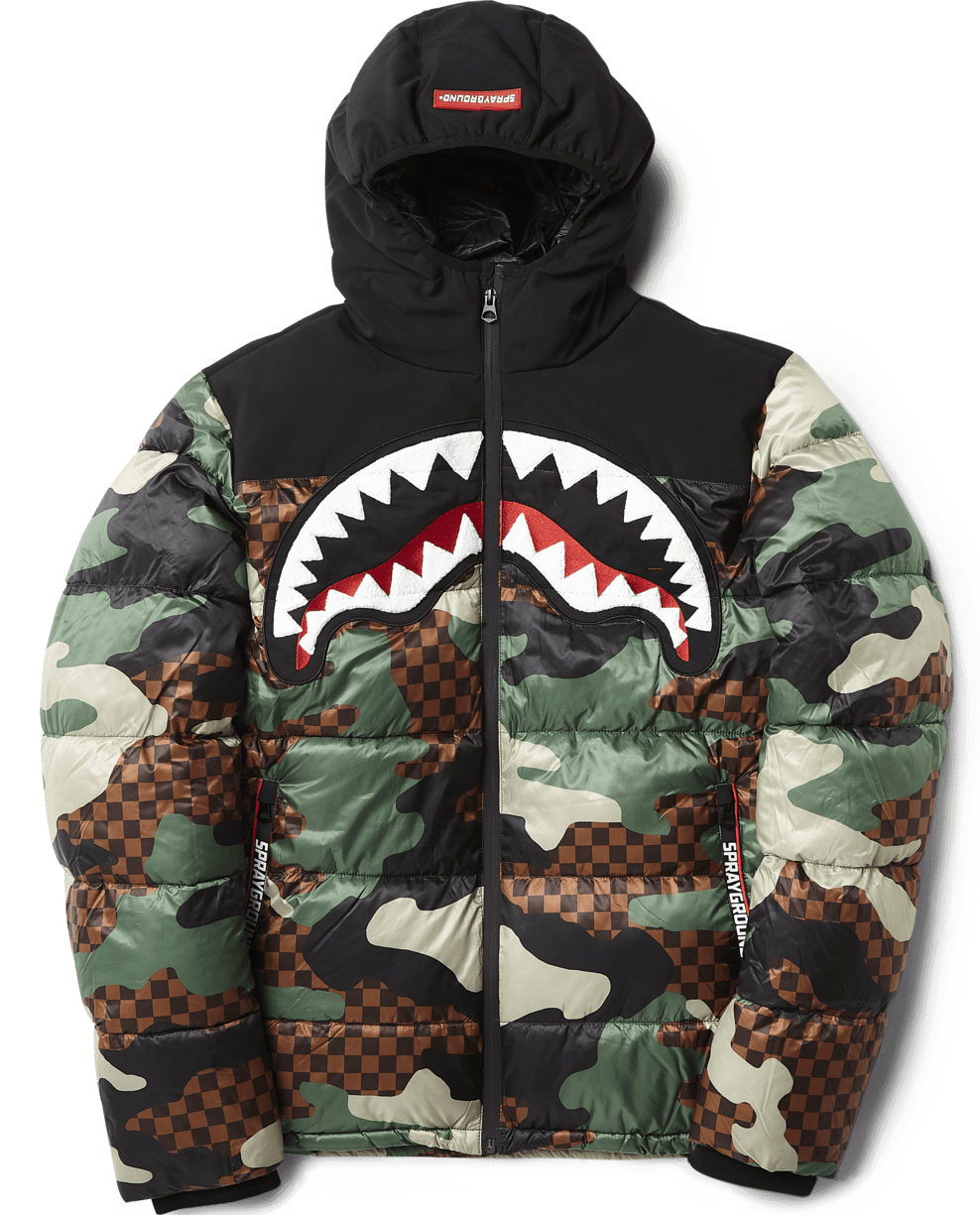 CAMO CHECKERED PUFFER