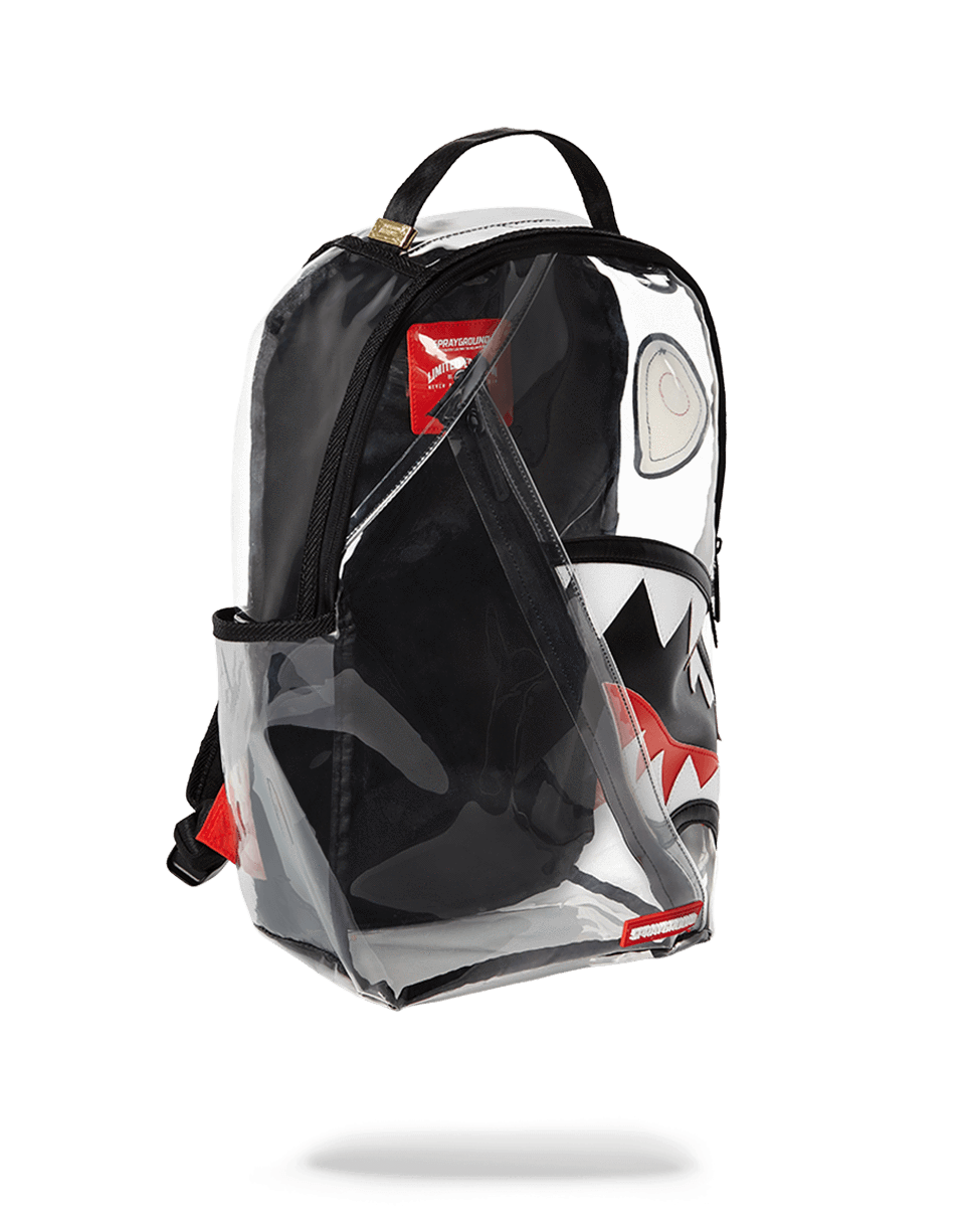 ANGLED 20/20 VISION SHARK CLEAR BACKPACK