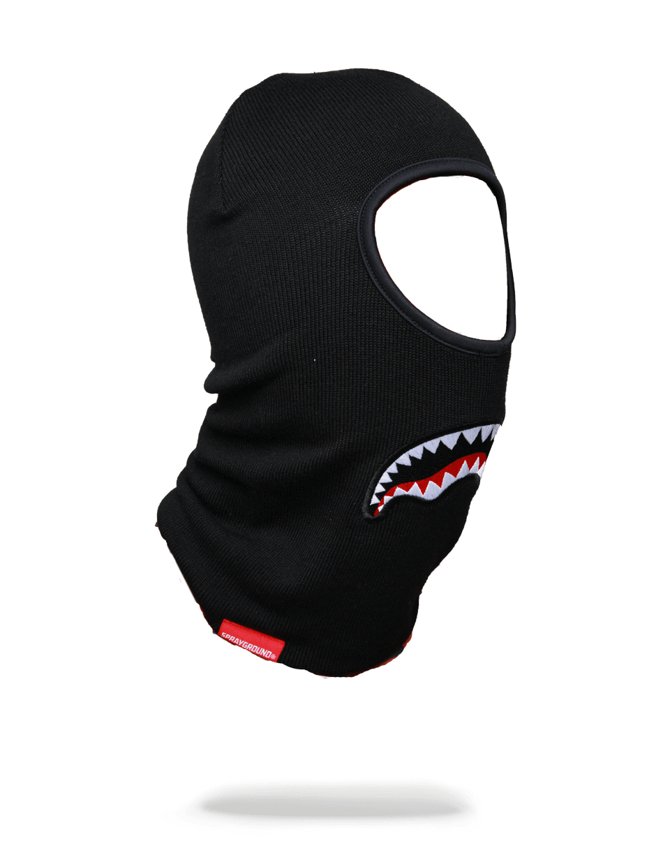 BLACK SHARKMOUTH SKI MASK