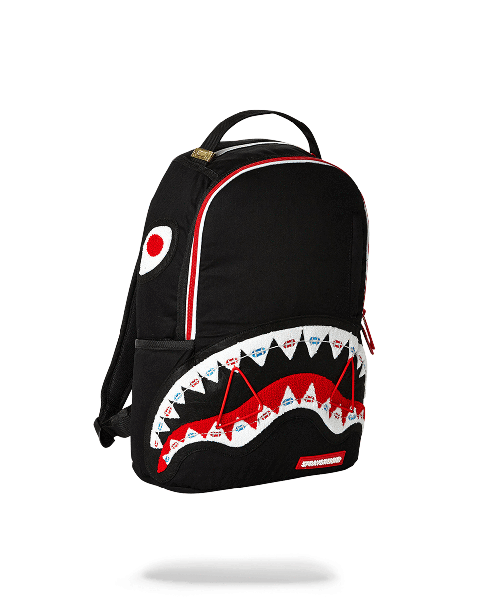 BRACES SHARK (BLACK)
