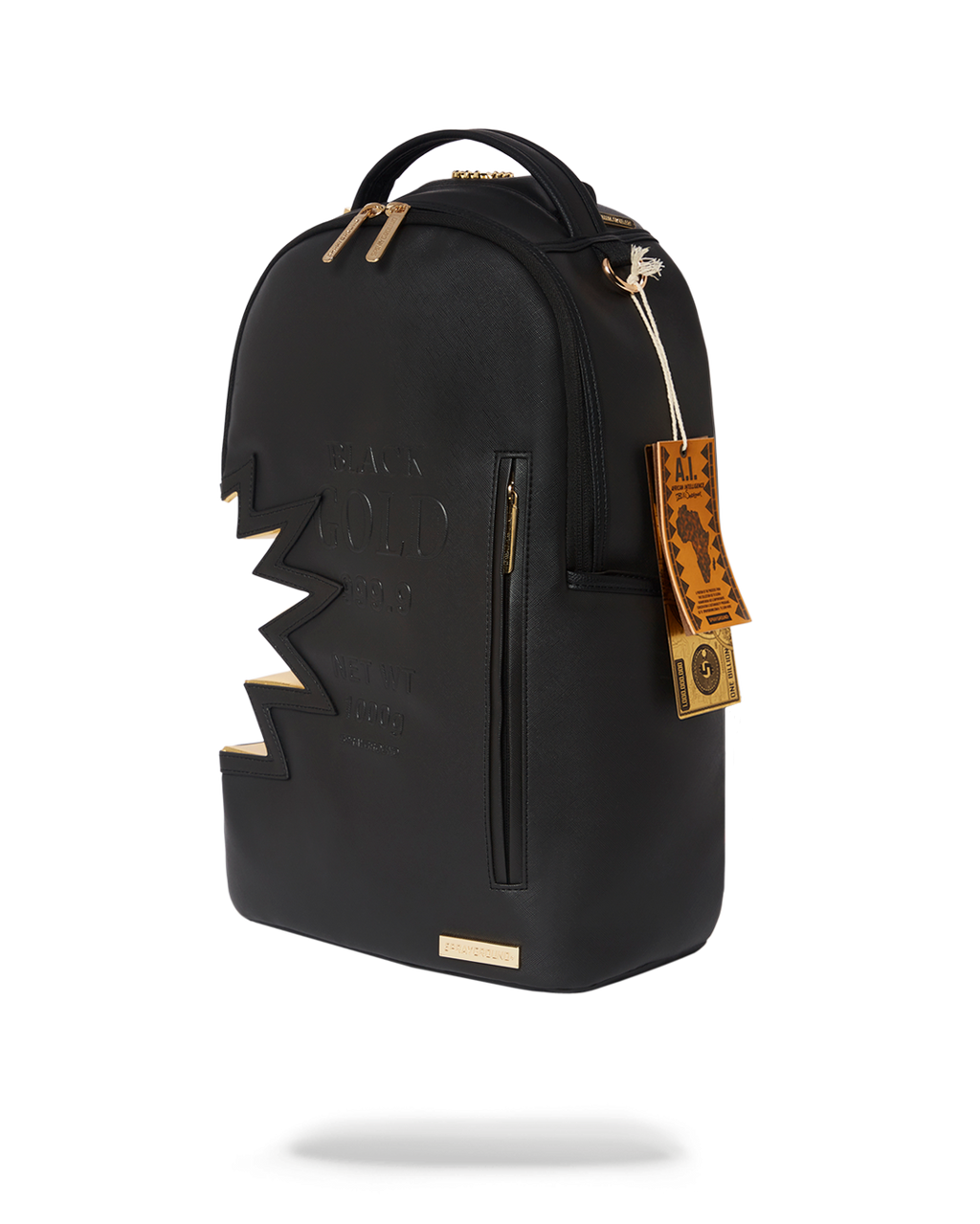 A.i.3 SHARK BITE BLACK GOLD BACKPACK (DLXV)