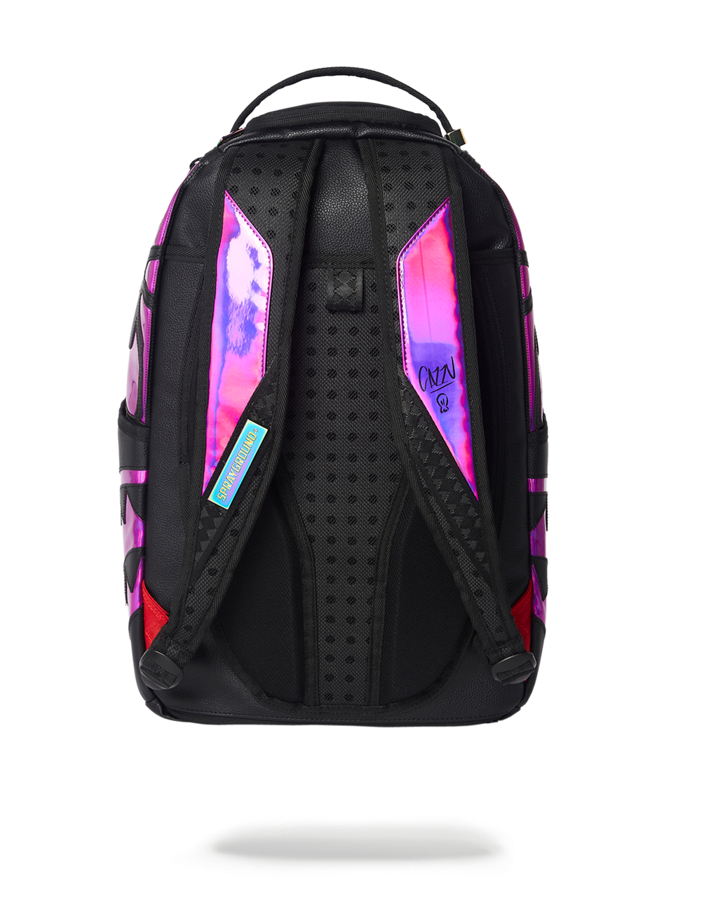 CAZZU IRIDESCENT CUT & SEW SPIDER SKULL SHARK BACKPACK (DLXV)