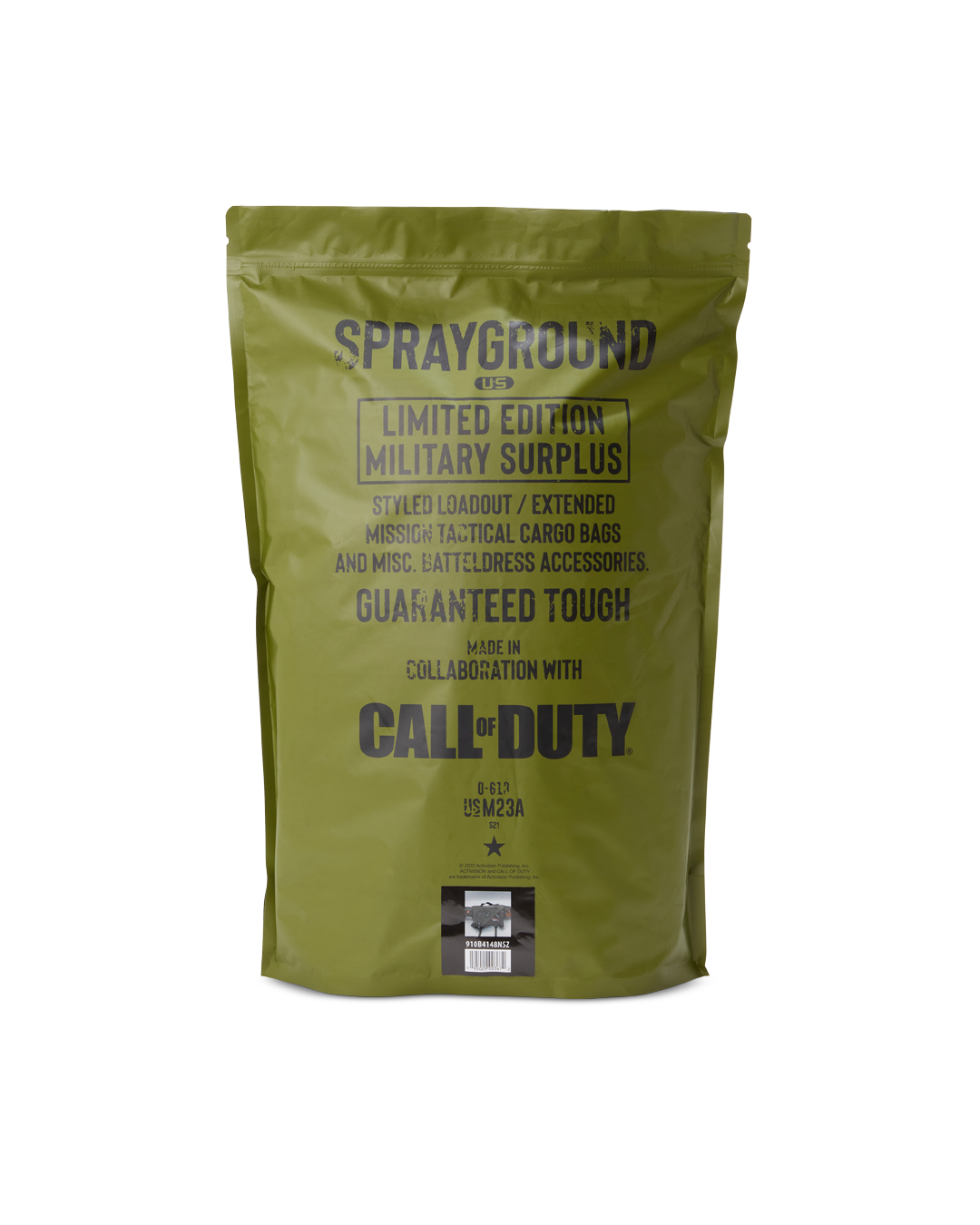 CALL OF DUTY NEVER BACK DOWN CROSSBODY