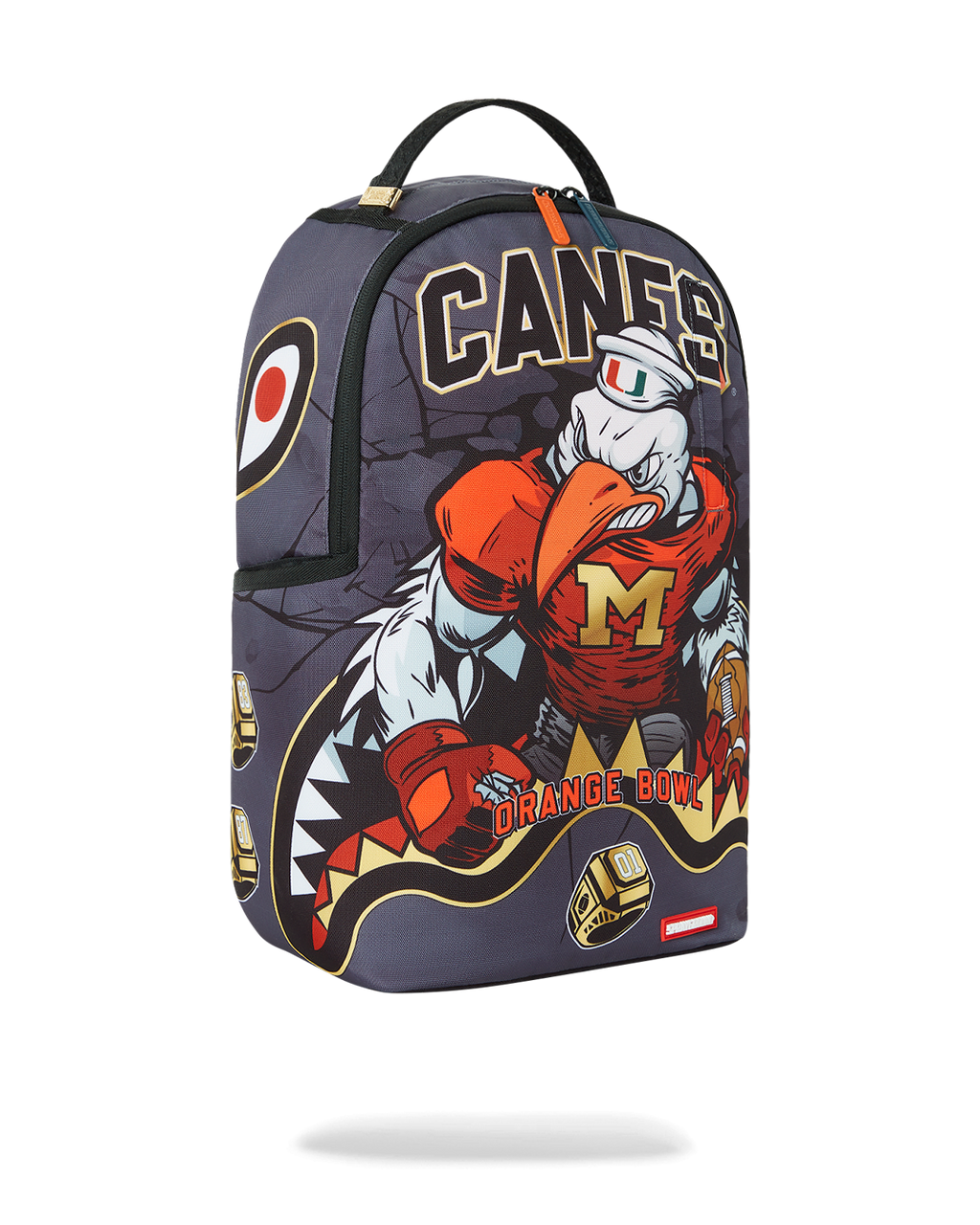 CANES MUSCLE UNIVERSITY OF MIAMI BACKPACK (WITH WARREN SAPP)