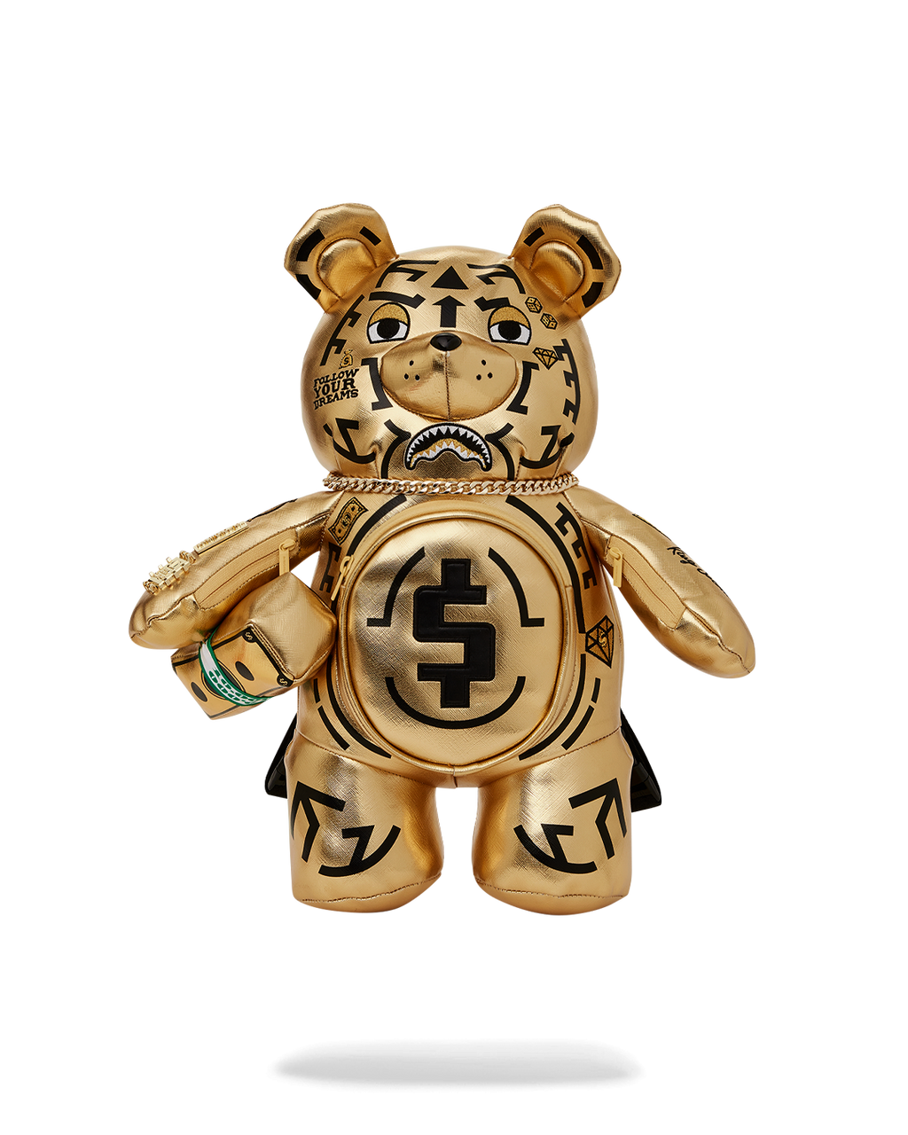 A.I.8 AFRICAN INTELLIGENCE PATH TO THE FUTURE II MEDIUM MONEYBEAR TEDDYBEAR BACKPACK