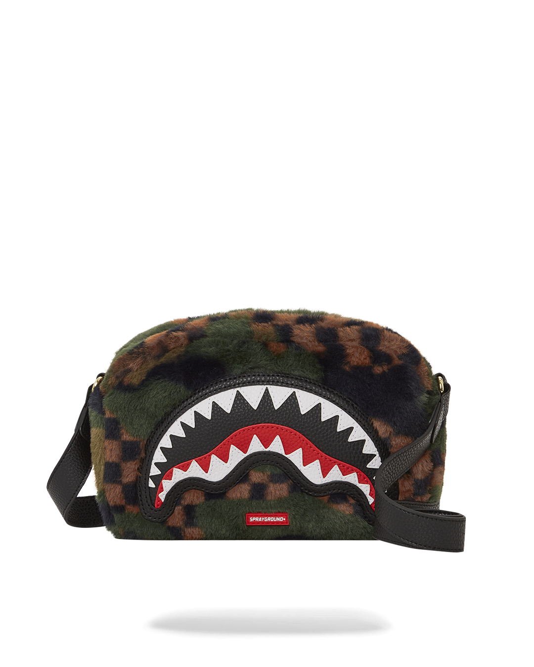 BIG SKY FUR SHARK MESSENGER BRICK BAG