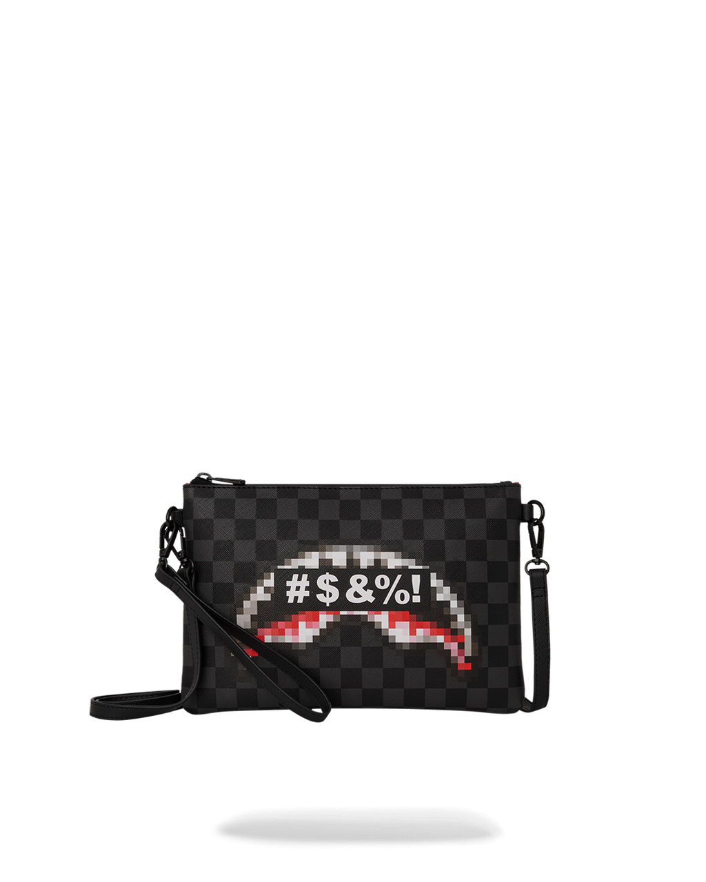 'WHAT THE BEEP' SHARK CROSSOVER CLUTCH