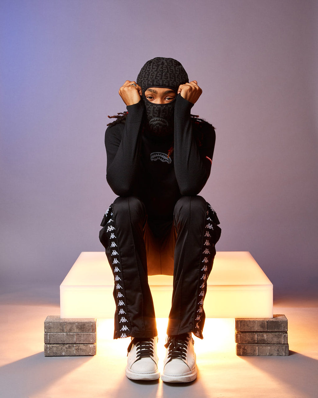 CASHIN CHECKS SKI MASK (GRAY)