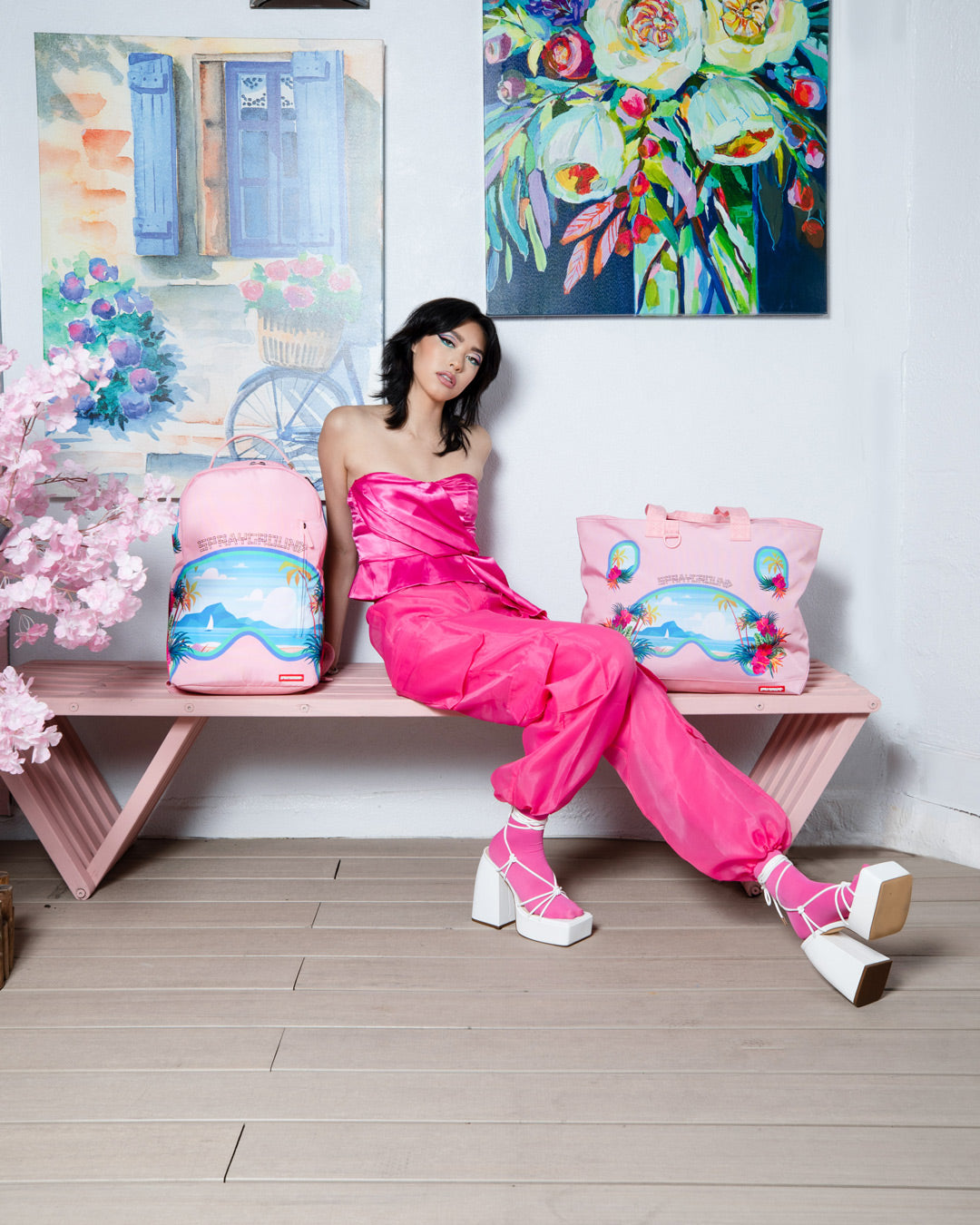 BORA BORA SHARK ISLAND VILLA BEACH TOTE