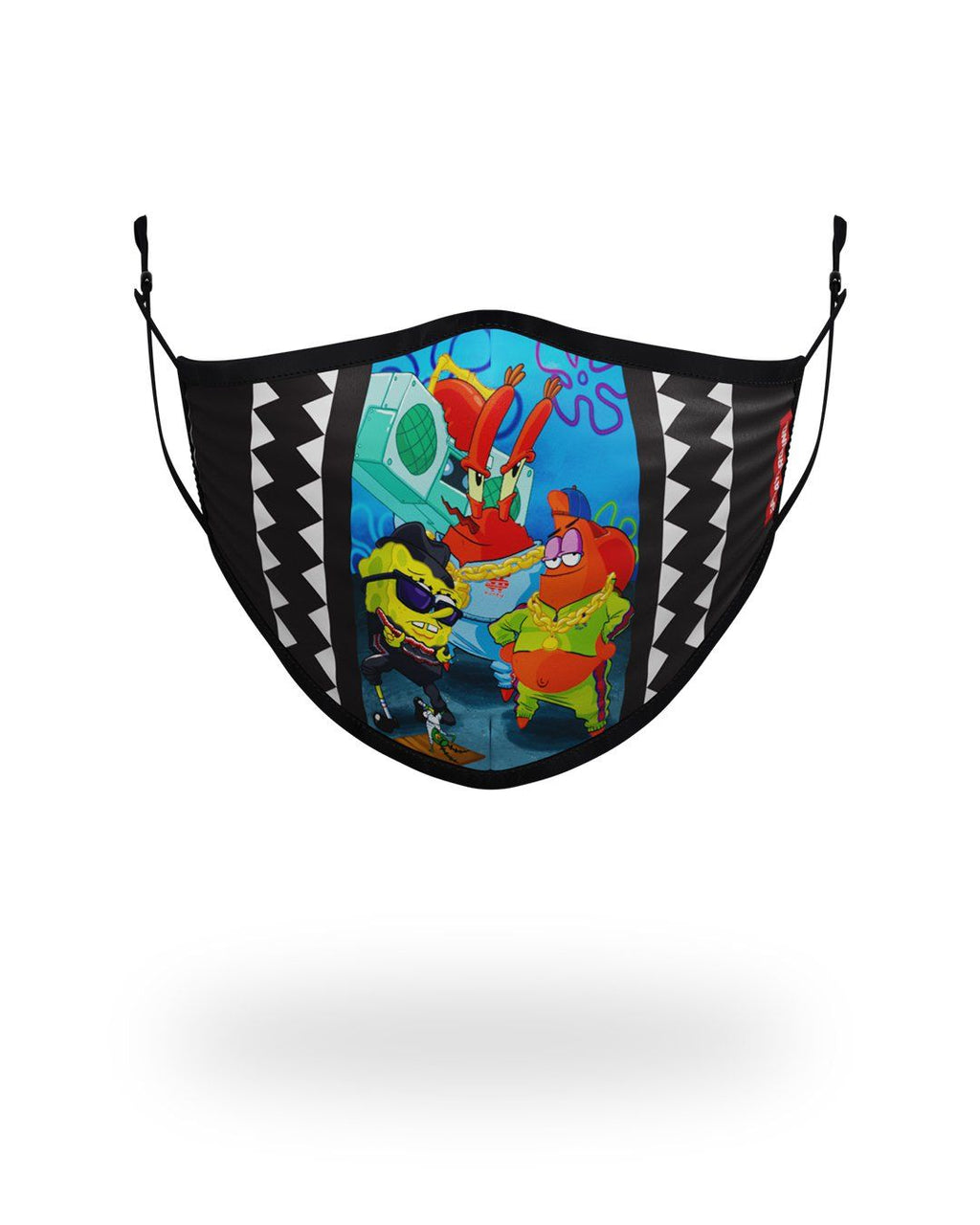 ADULT SPONGEBOB TRACK SUIT FORM FITTING FACE-COVERING