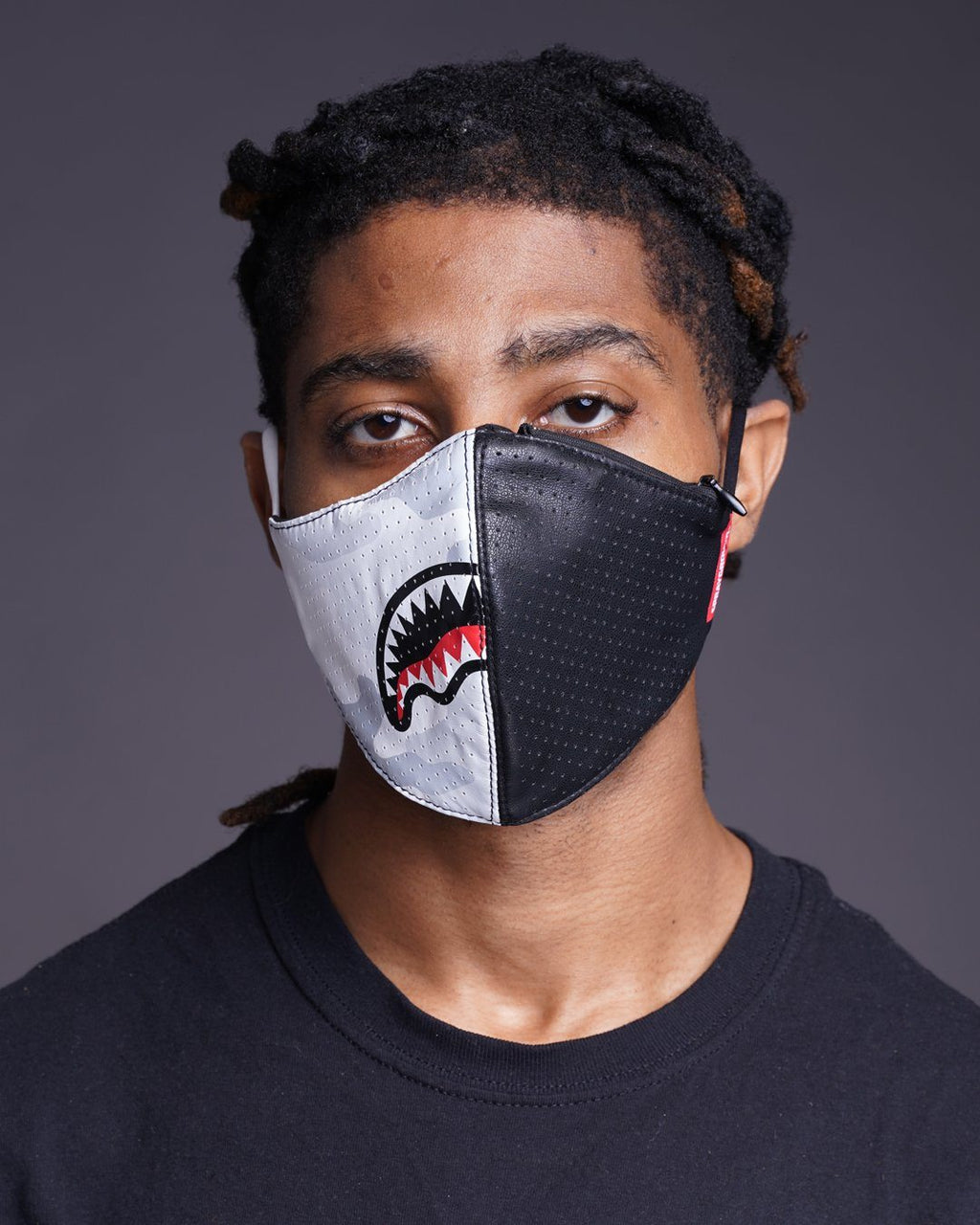 DAMAGE CONTROL STASH POCKET VEGAN LEATHER FACE MASK