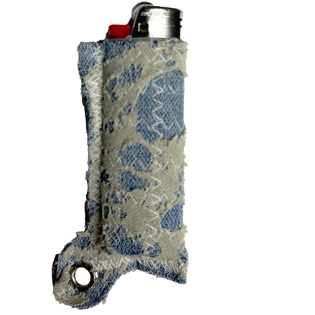 BLUE DENIM/CRÈME LIGHTER COVER