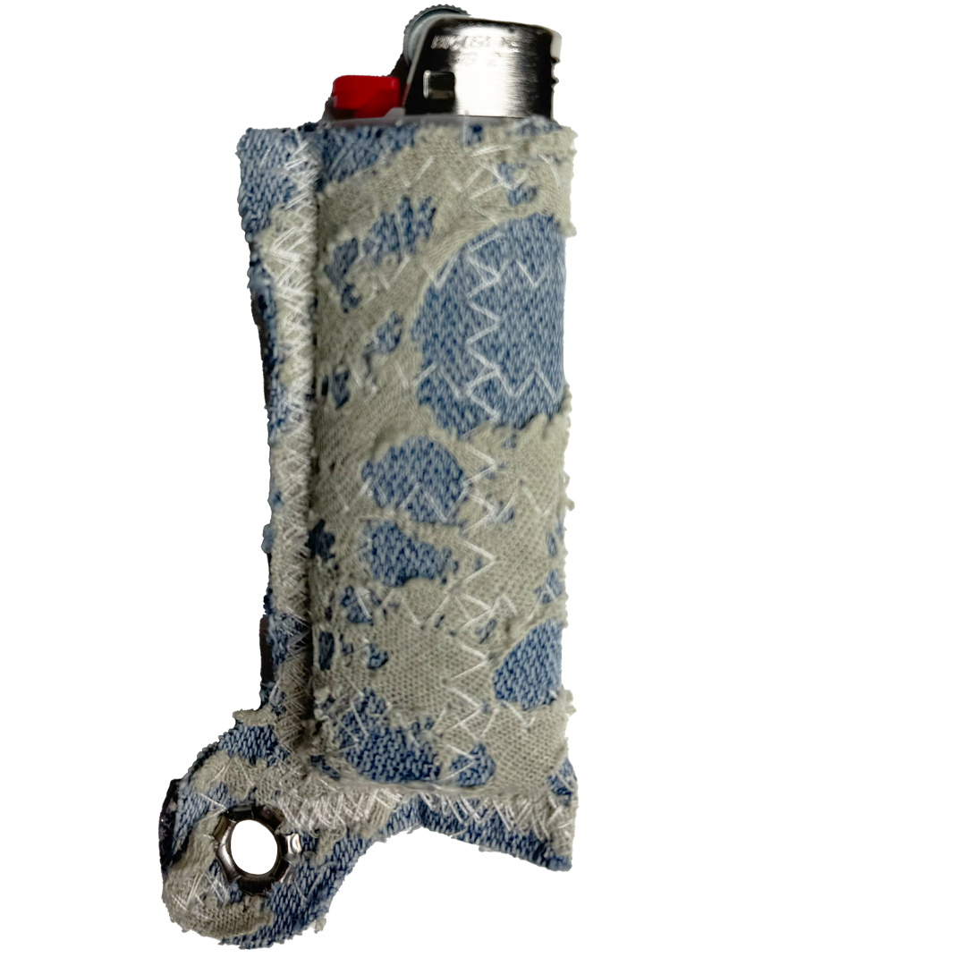 BLUE DENIM/CRÈME LIGHTER COVER
