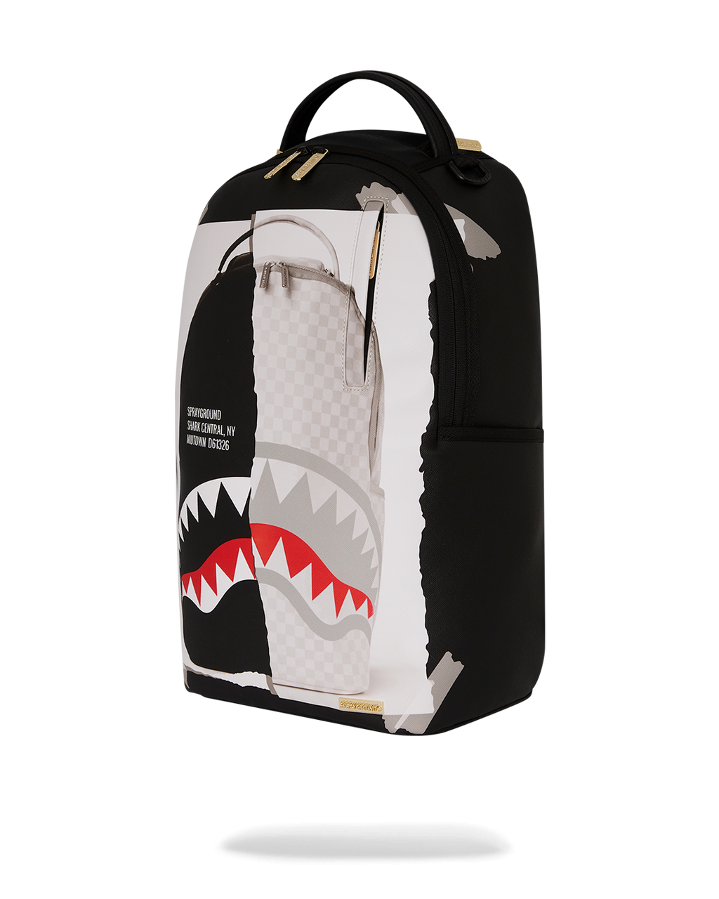 BAG ON BAG OPTICAL ILLUSION SHARKS IN PARIS BACKPACK