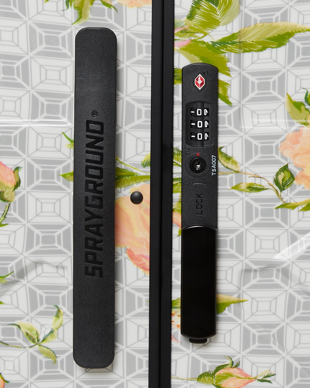 A.I. AFRICAN INTELLIGENCE ELEGANT ENERGY SHARKITECTURE FULL SIZE LUGGAGE - SANDFLOWER COLLAB