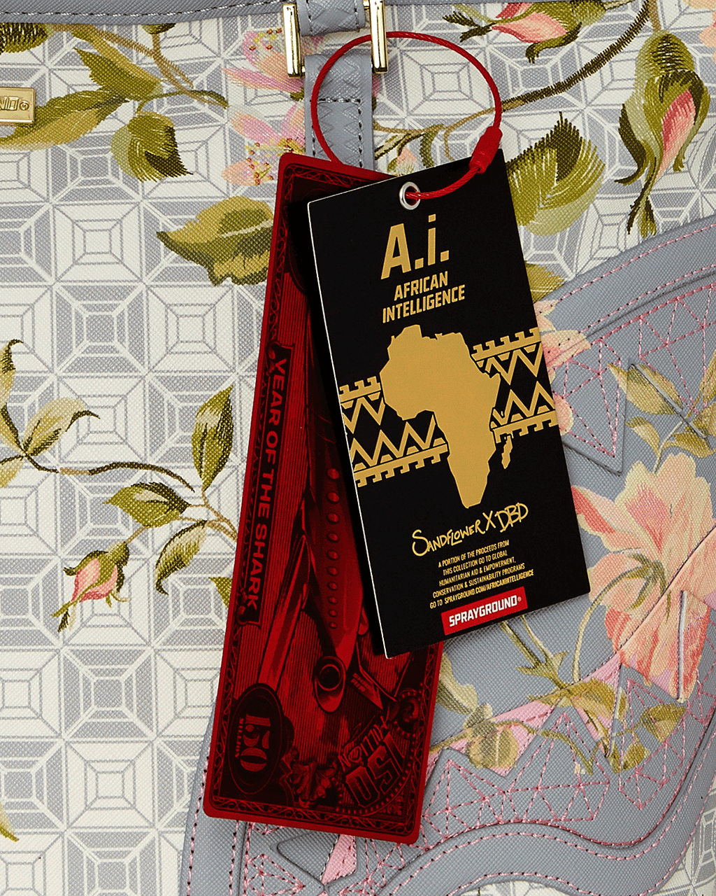 A.I. AFRICAN INTELLIGENCE ELEGANT ENERGY TOTE - SANDFLOWER COLLAB