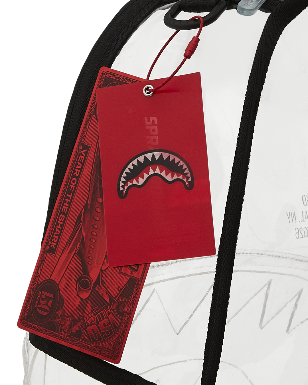 100% CLEAR BACKPACK - SHARK CENTRAL