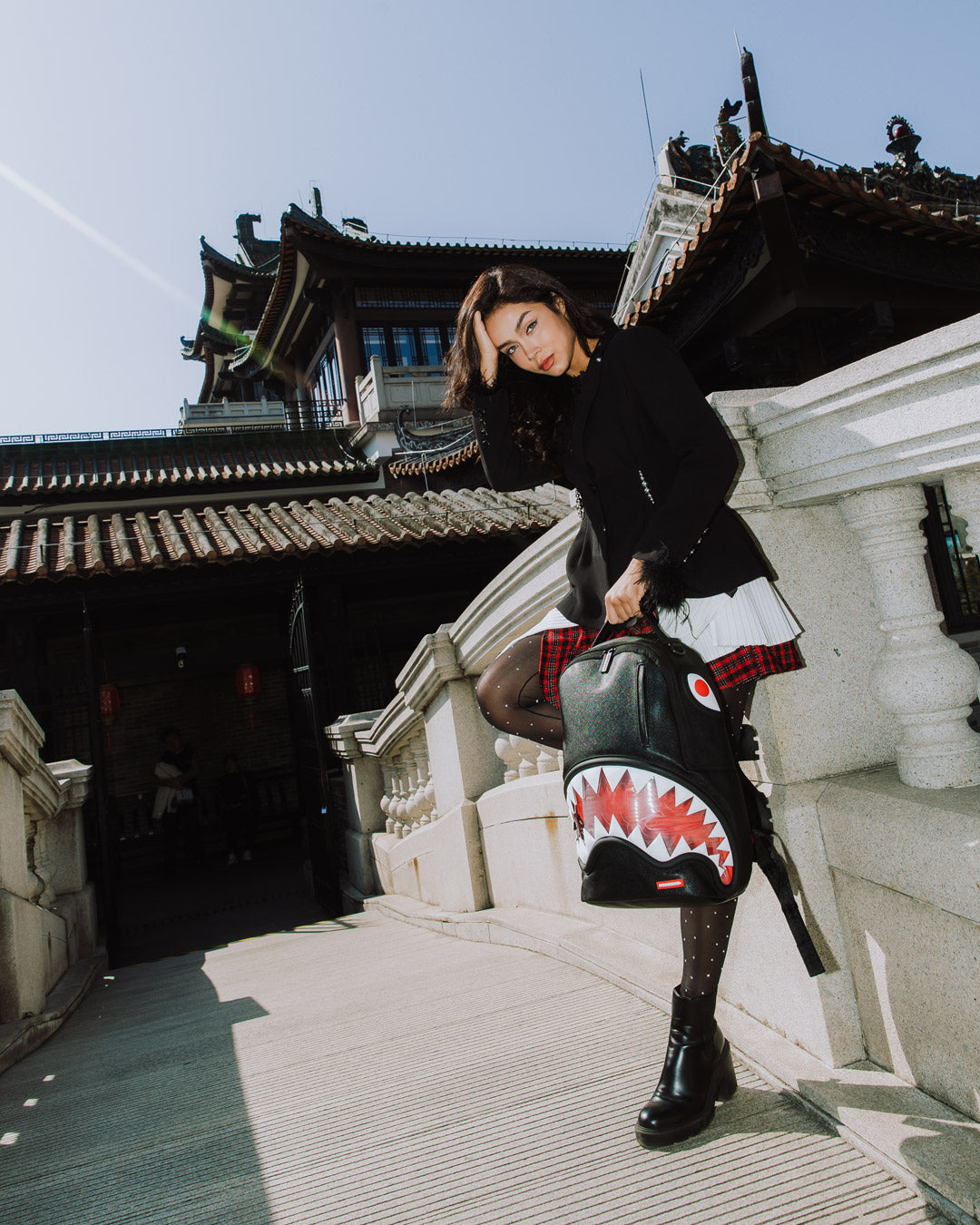 BIG BITE LUCID CLEAR SHARK BITE BACKPACK