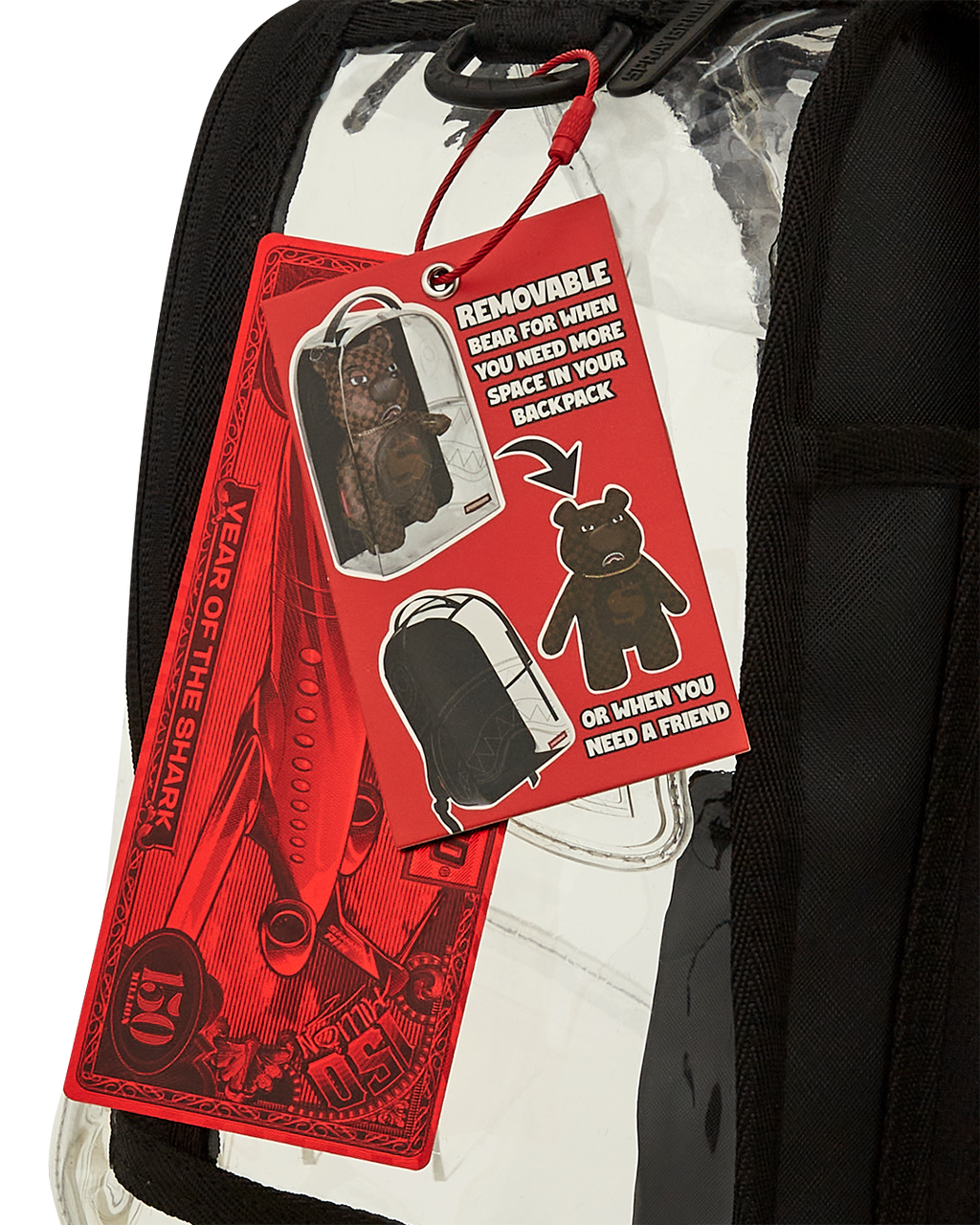 CLEAR BACKPACK - SHARKS IN PARIS BEAR