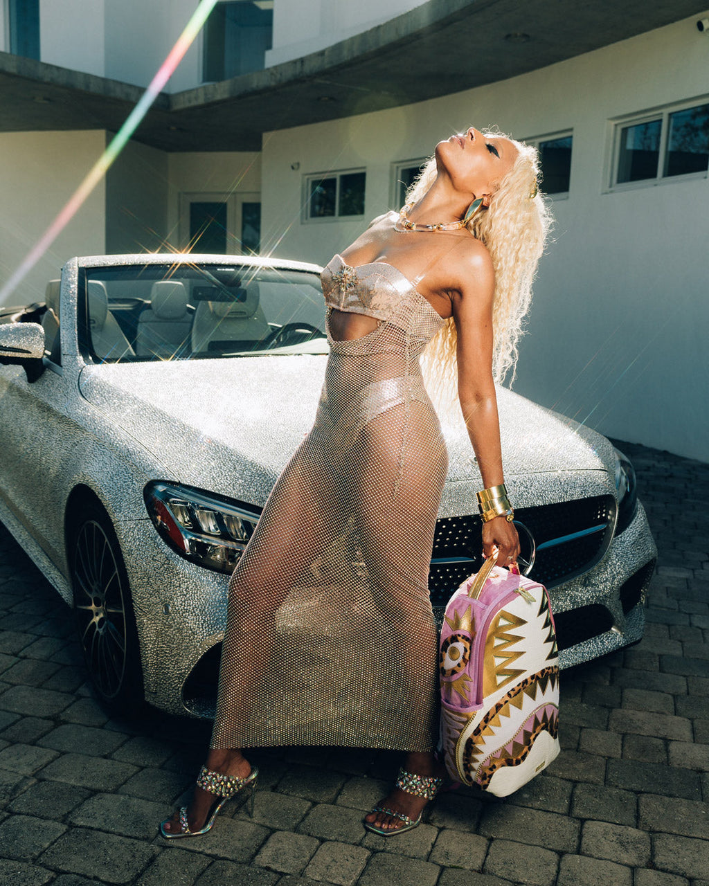 A.I. AFRICAN INTELLIGENCE PARADIGM OF THE PYRAMID BACKPACK - SANDFLOWER COLLAB